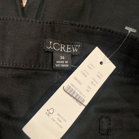 NWT J.Crew Women's Sz 26 Black Camp-Pocket Wide-Leg Pant Relaxed Utility CI936 - Picture 4 of 12